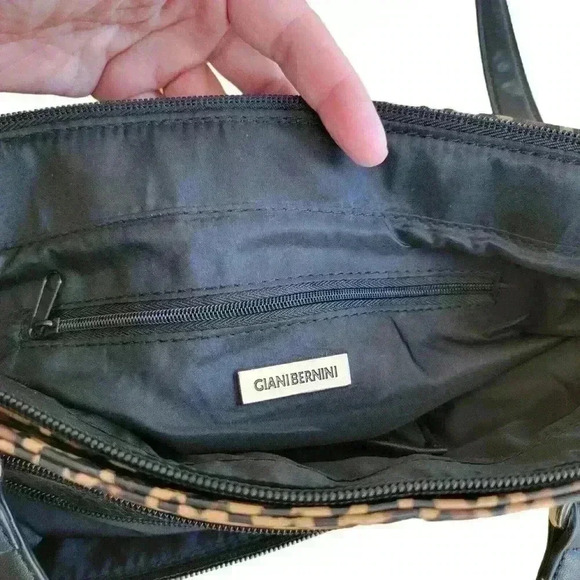 GIANI BERNINI Colorblock Pebble Tote Purse, Leopard/ Black, Made For Macy's, NWT - Picture 10 of 14